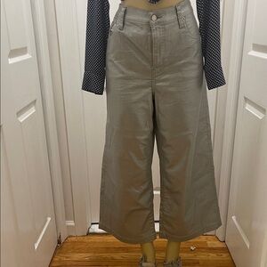GAP Silver High Rise Stride Ankle Pants